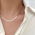 Funky Resin Polish Stainless Steel Chain – Unisex Street Style Necklace