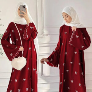 Georgette Embroidered Full Abaya