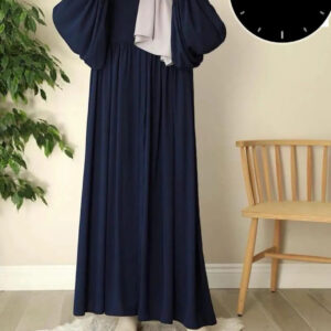 Georgette Plain Classic Abaya with Stoller – 1 Pc