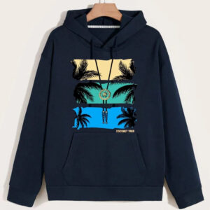Men's Fleece Printed Hoodie