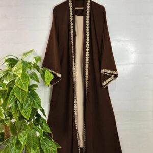 Embroidered Classic Abaya (Without Stoller)