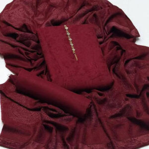 3 Pcs Women's Unstitched Embroidered Suit