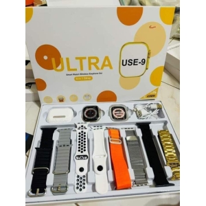 Smart Watch Ultra U.S.E | 9 8 in 1 Strap with Free Airpods