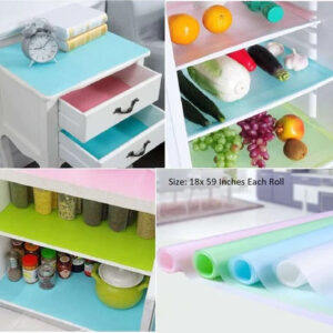 Refrigerator, Table & Drawer Mats | Shelf Liners, Washable & Waterproof (Random Colors)