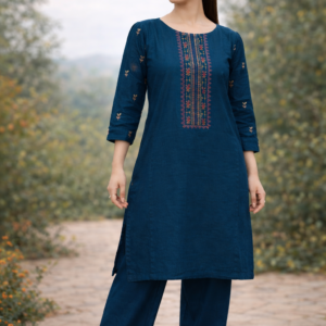 2 Pcs Women’s Unstitched Dhanak Embroidered Suit