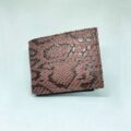 Men’s Leather Wallet – Textured Snake Pattern