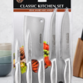Kitchen Knife Set pakistan talhabazaar 5 Piece Stainless Steel
