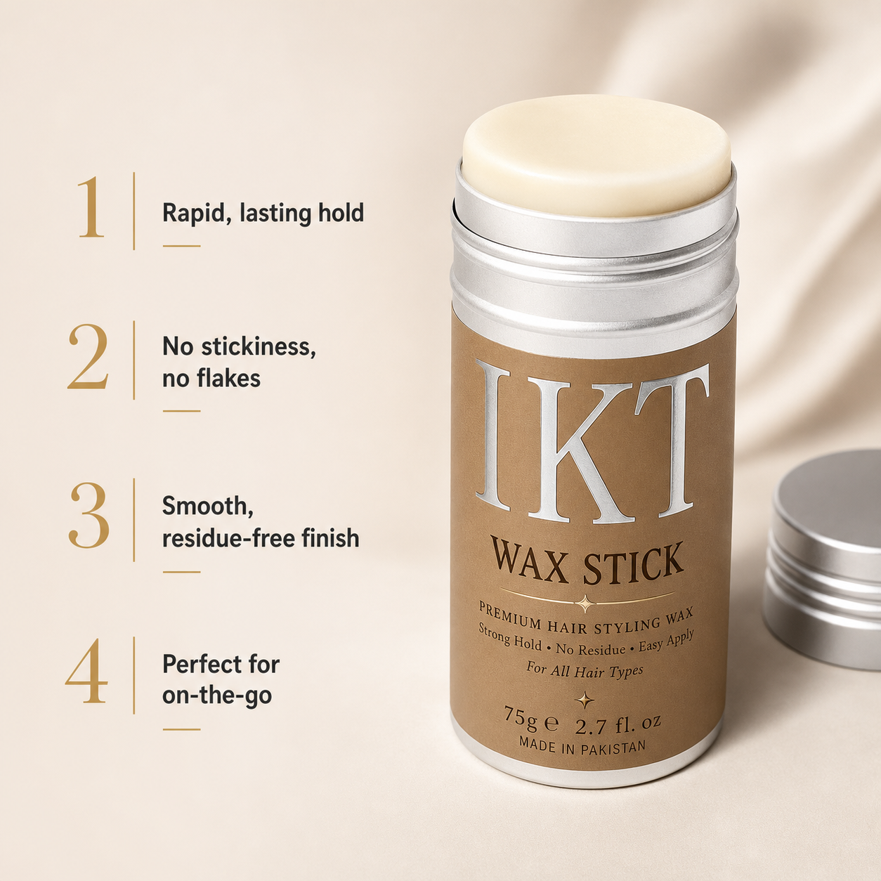 Hair Styling Wax Stick 75g