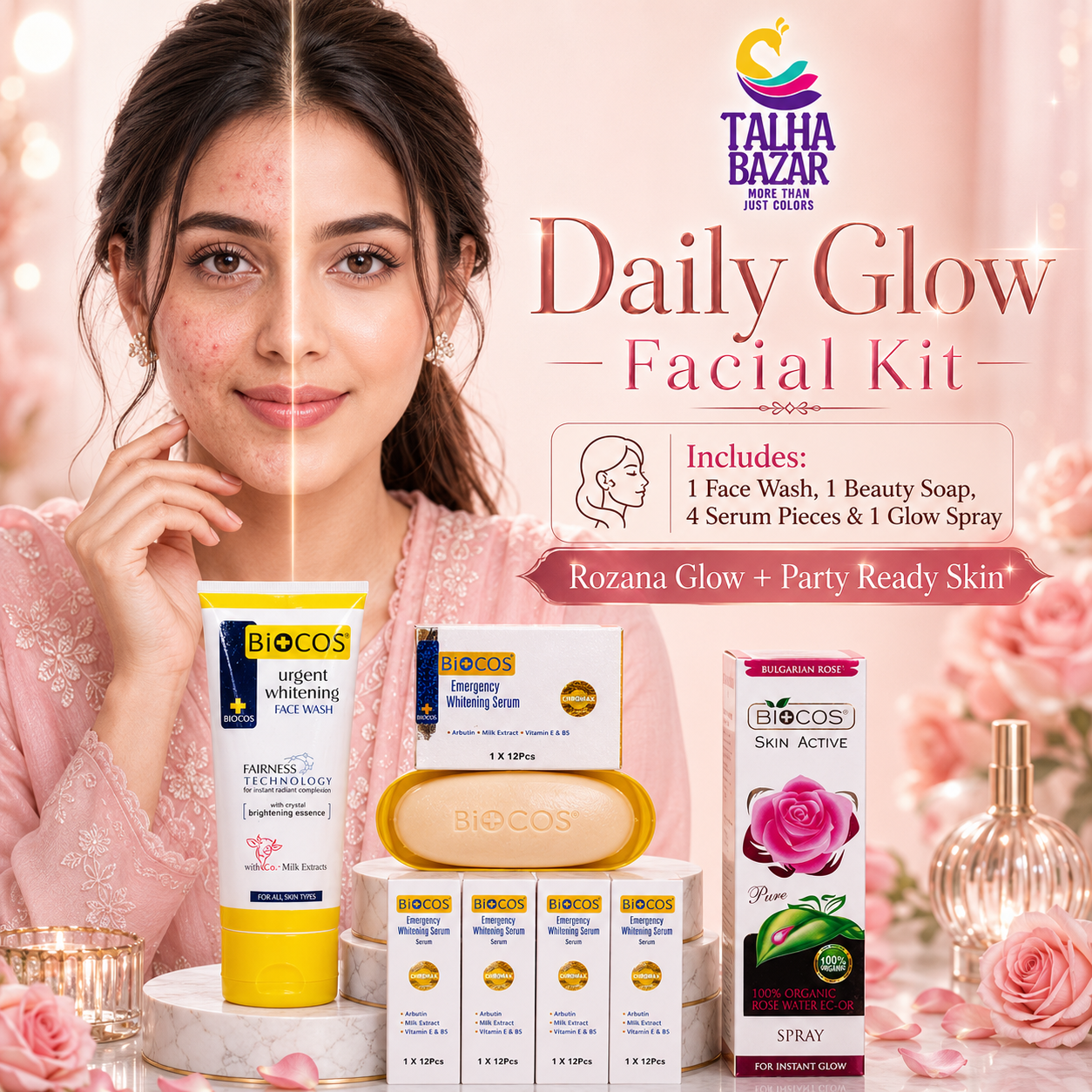 Daily Glow Facial Kit for girls