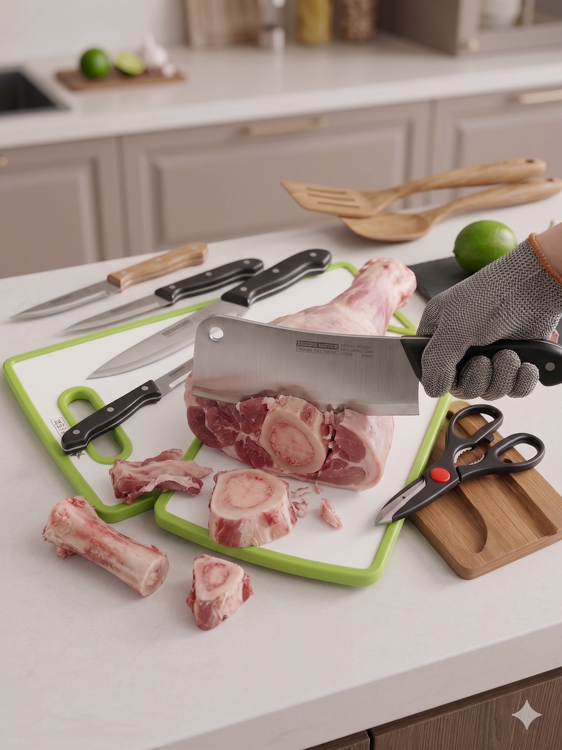 kitchen knife set with cutting board talha bazaar