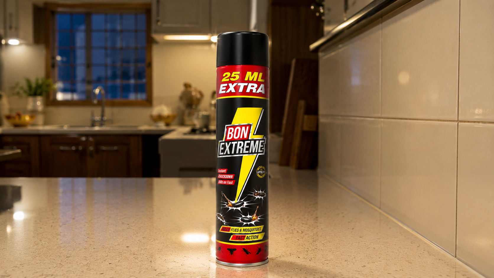 Easy-to-use pest control spray for kitchens and bedrooms