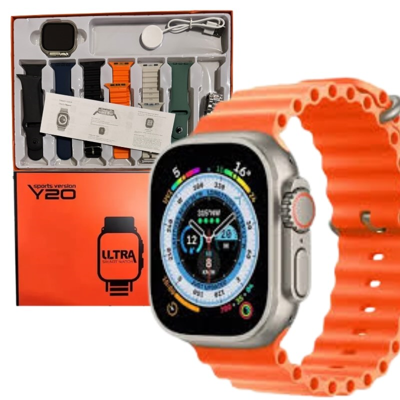 Y20 Ultra Smart Watch Pakistan front view – Talha Bazaar
