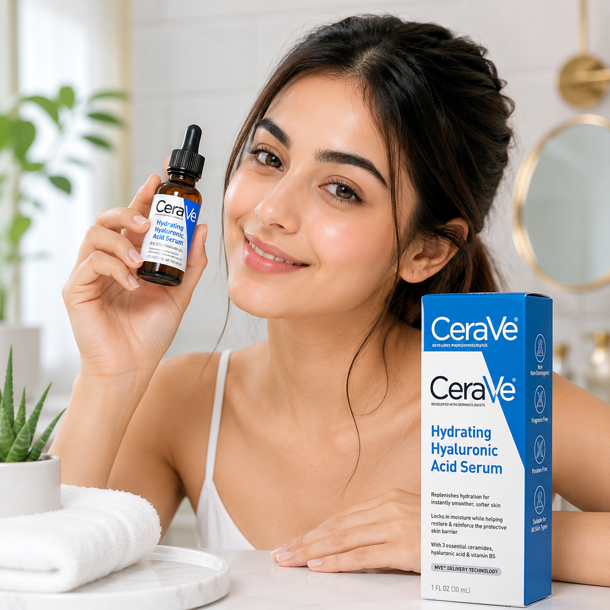 Best CeraVe Hyaluronic Acid Serum 30ml for deep hydration