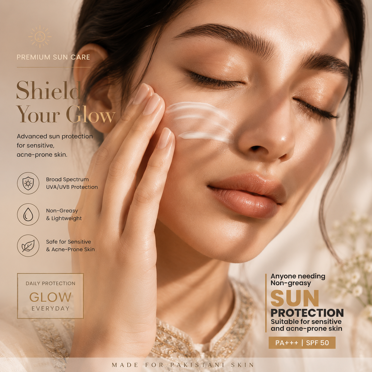 ioCOS Hello SUN SPF 50 Sunscreen Prevents Skin Darkening and Tanning