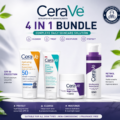 CeraVe Complete Skincare Combo Kit with Sunscreen Cleanser Retinol Serum and Night Cream