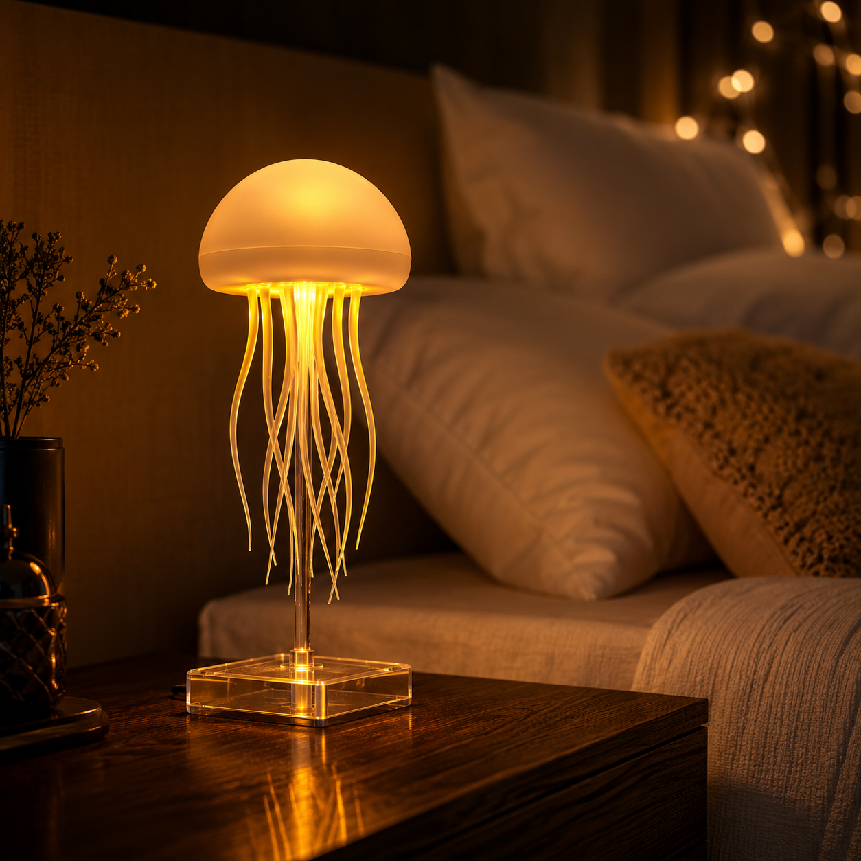 jellyfish-led-lamp-orange-glow.jpg - Talha Bazaar Pakistan