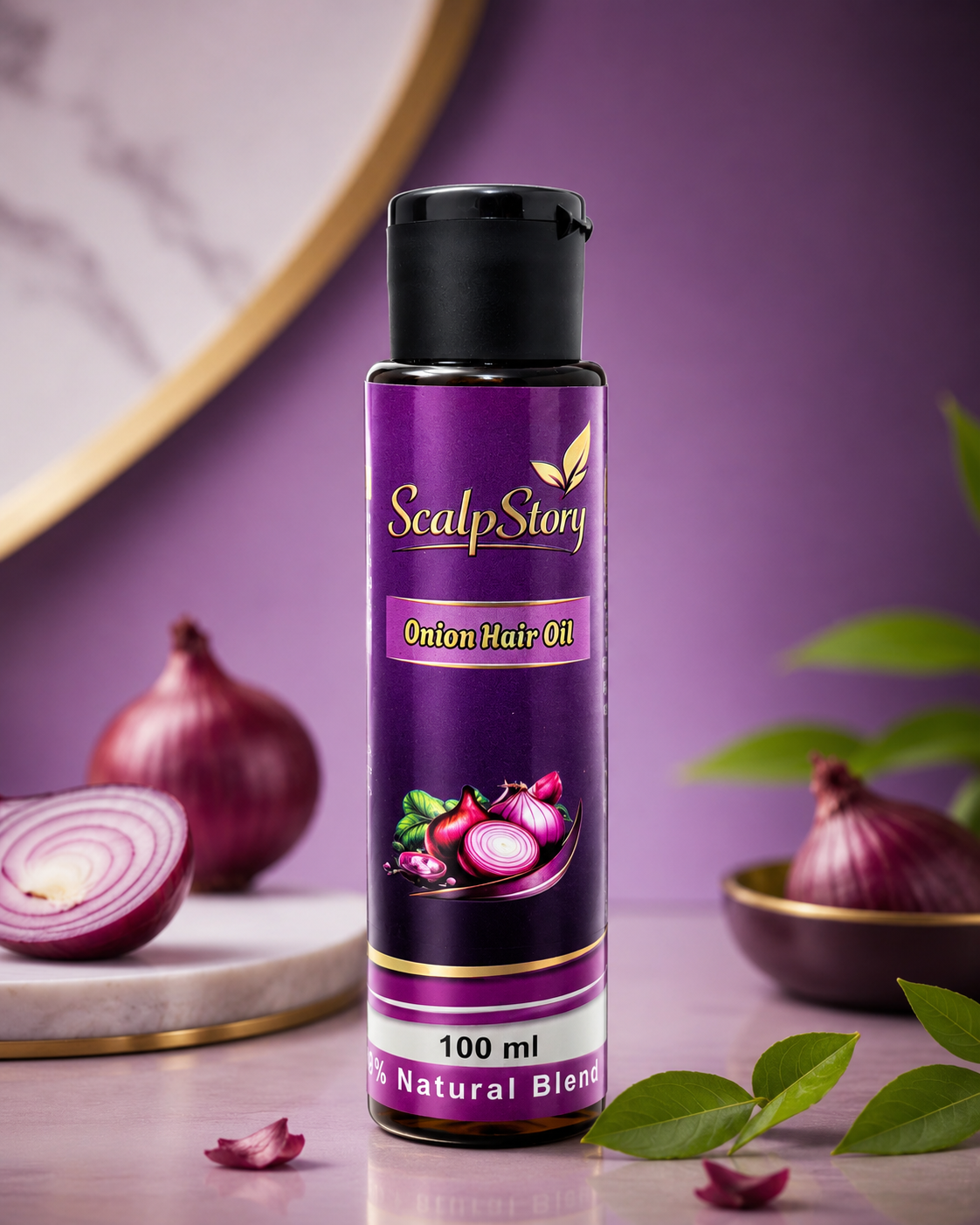 ScalpStory Onion Hair Oil 100ml for hair fall care and shine