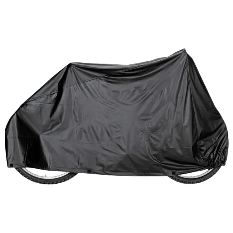 Dustproof motorcycle cover for protecting a parked 70CC bike