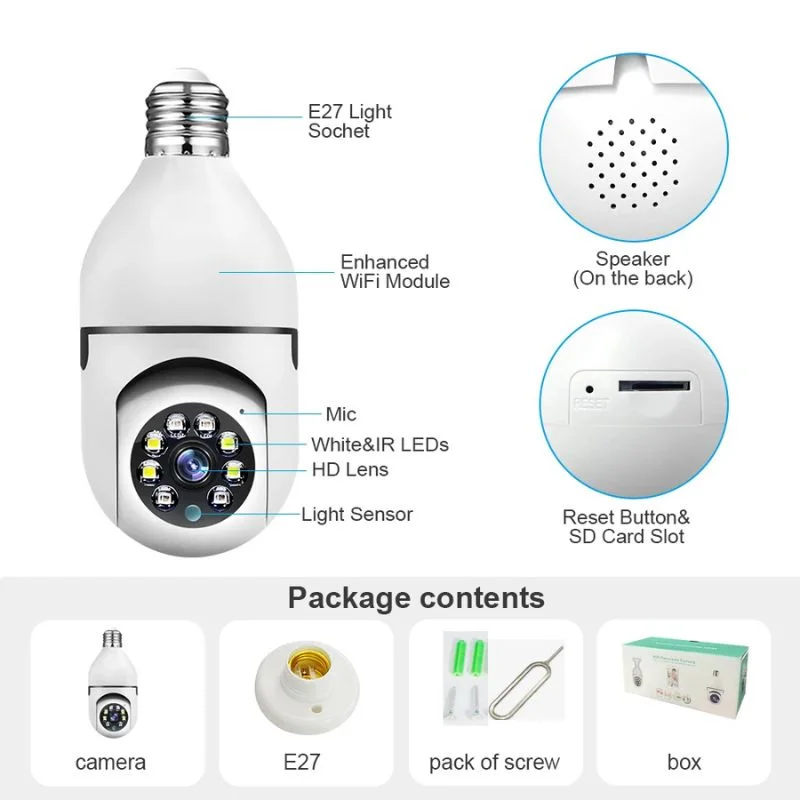 Speed-X bulb camera with 355° pan and 90° tilt