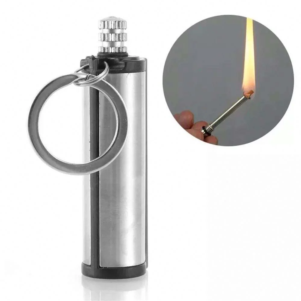 Permanent Match Striker Lighter with keychain